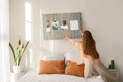 Memobord van kurk Kleurrijke planken