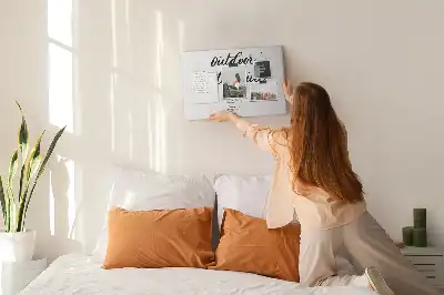 Memobord van kurk Avontuur buitenshuis