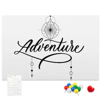 Memobord van kurk Reismotief adventure