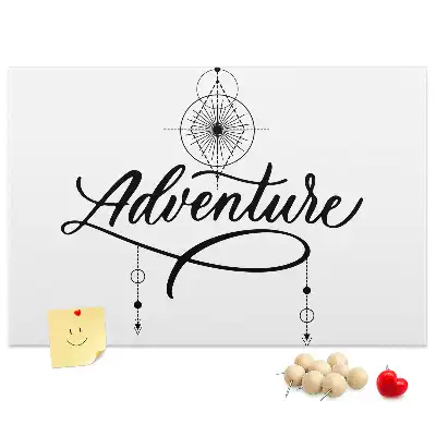 Memobord van kurk Reismotief adventure