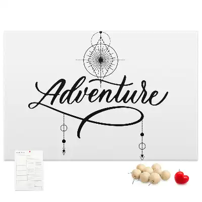 Memobord van kurk Reismotief adventure