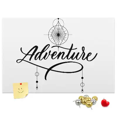 Memobord van kurk Reismotief adventure