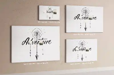 Memobord van kurk Roep van avontuur slogan