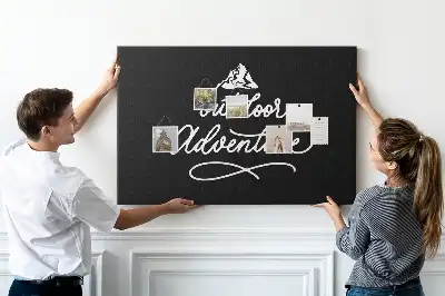 Kurk prikbord Citaat voor een reiziger voor aan de muur