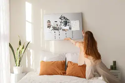Memobord van kurk Inspirerende wandslogan