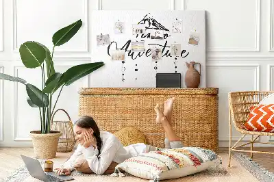 Memobord van kurk Inspirerende wandslogan