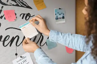 Memobord van kurk Inspirerende wandslogan