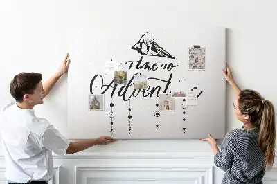 Memobord van kurk Inspirerende wandslogan
