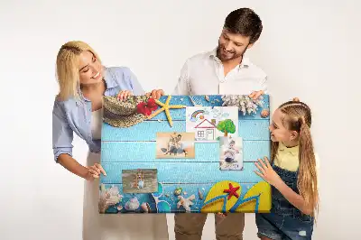 Memobord van kurk Maritieme accessoires decoratie