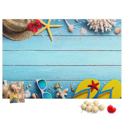 Memobord van kurk Maritieme accessoires decoratie