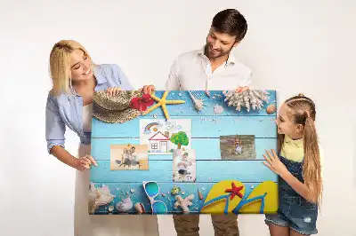Memobord van kurk Maritieme accessoires decoratie