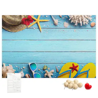 Memobord van kurk Maritieme accessoires decoratie
