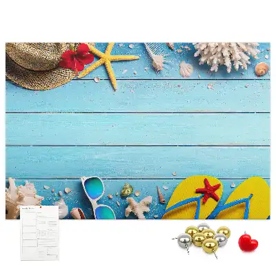 Memobord van kurk Maritieme accessoires decoratie