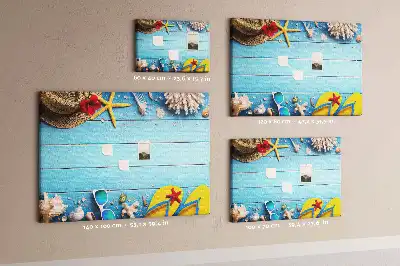 Memobord van kurk Maritieme accessoires decoratie