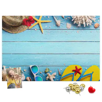 Memobord van kurk Maritieme accessoires decoratie