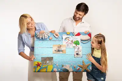 Memobord van kurk Maritieme attributen zee