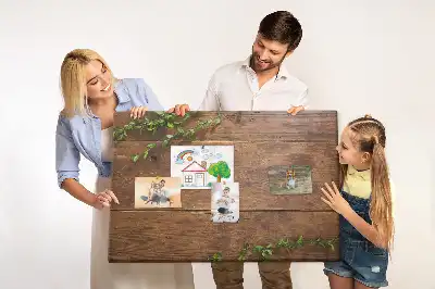 Memobord van kurk Rustiek hout