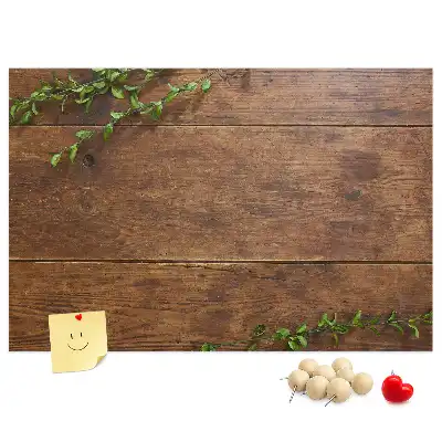 Memobord van kurk Rustiek hout