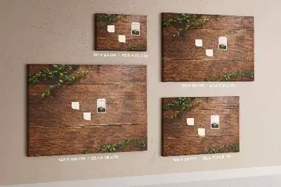 Memobord van kurk Rustiek hout