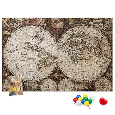 Kurk prikbord Klassieke atlas van weleer