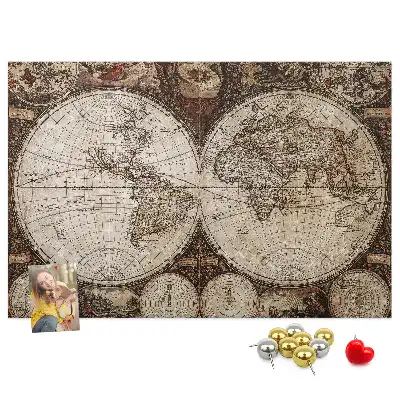 Kurk prikbord Klassieke atlas van weleer