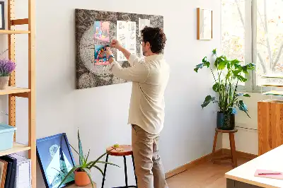 Kurk prikbord Klassieke atlas van weleer