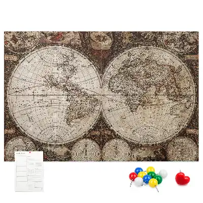 Kurk prikbord Klassieke atlas van weleer