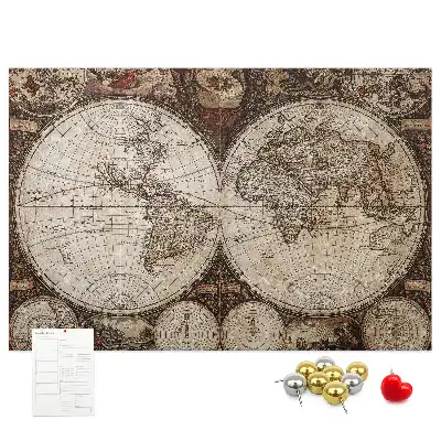 Kurk prikbord Klassieke atlas van weleer