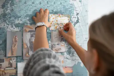 Memobord van kurk Officiële staatsindeling van de wereld