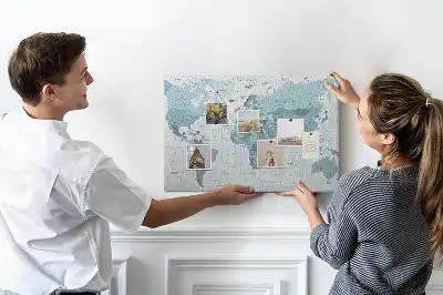 Memobord van kurk Officiële staatsindeling van de wereld