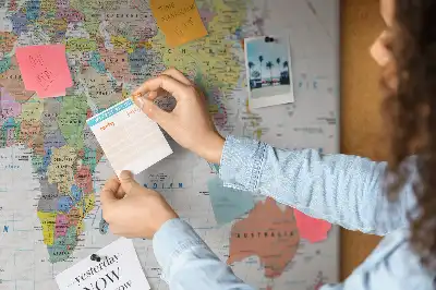 Kurk prikbord Landen van de wereld indeling