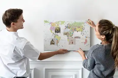 Kurk prikbord Landen van de wereld indeling