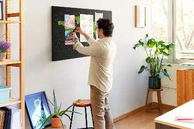 Memobord van kurk Hele aardbol landmassa's
