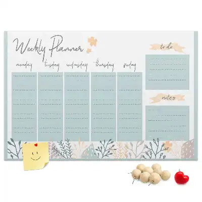 Kurk prikbord Weekschema