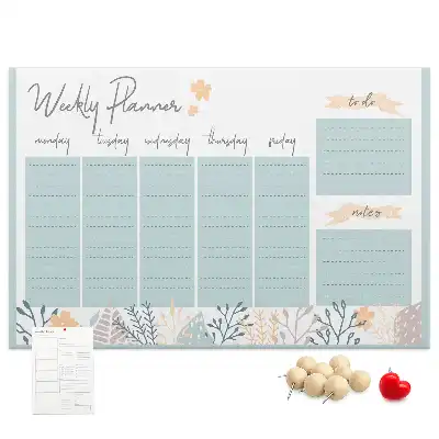 Kurk prikbord Weekschema
