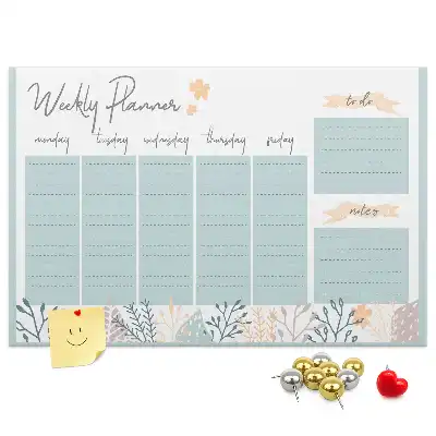 Kurk prikbord Weekschema