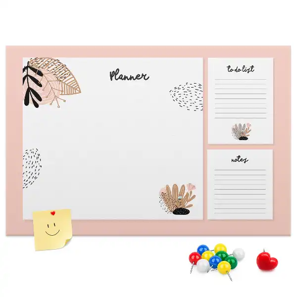 Memobord van kurk Planner notitieboek