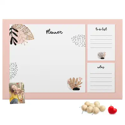 Memobord van kurk Planner notitieboek