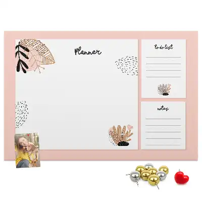 Memobord van kurk Planner notitieboek
