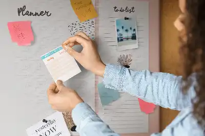 Memobord van kurk Planner notitieboek