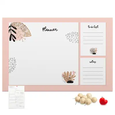 Memobord van kurk Planner notitieboek