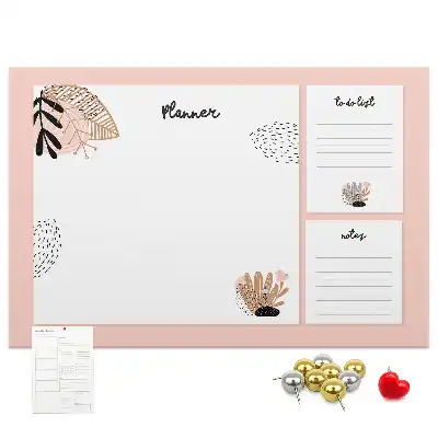 Memobord van kurk Planner notitieboek