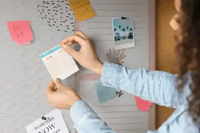 Memobord van kurk Planner notitieboek