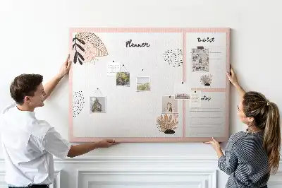 Memobord van kurk Planner notitieboek