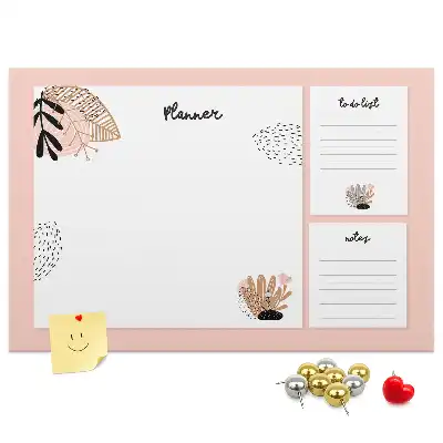 Memobord van kurk Planner notitieboek