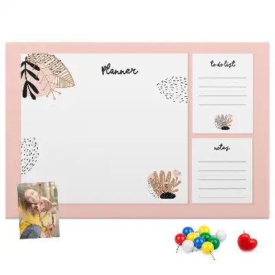 Memobord van kurk Planner notitieboek