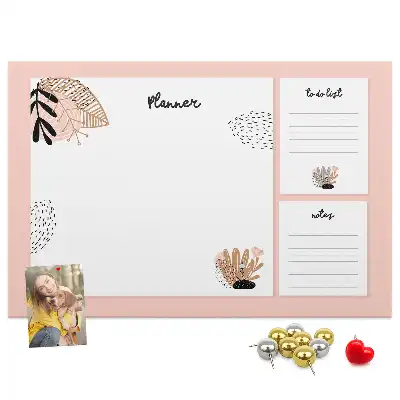 Memobord van kurk Planner notitieboek