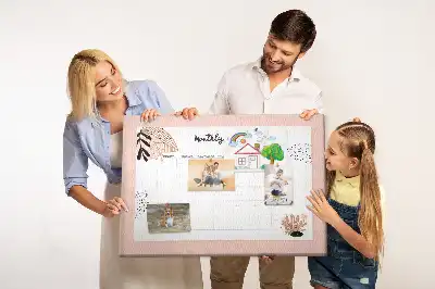 Kurk prikbord Maandplanner met bloemen