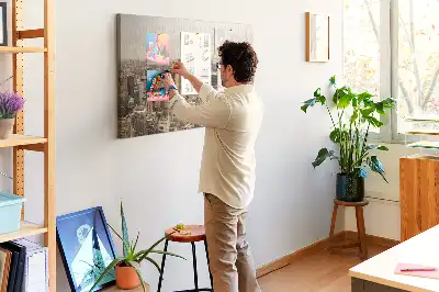 Memobord van kurk Landschap stad