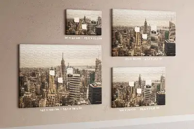 Memobord van kurk Landschap stad